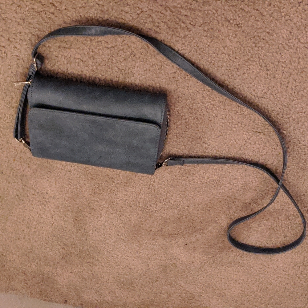 Dusty blue wallet purse